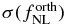 $\sigma (f_{{\rm NL}}^{\rm orth})$