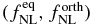 $(f_{{\rm NL}}^{\rm eq},f_{{\rm NL}}^{\rm orth})$