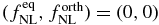 $(f_{{\rm NL}}^{\rm eq}, f_{{\rm NL}}^{\rm orth})=(0,0)$