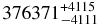 $376371^{+ 4115}_{- 4111}$