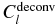 $C_l^{{\rm deconv}}$