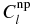 $C_l^{\rm{np}}$