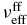 $\nu _{\mathrm{eff}}^{\mathrm{ff}}$