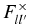 $F_{ll^{\prime }}^\times$