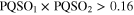 ${\mathrm{PQSO}}_{1}\times {\mathrm{PQSO}}_{2}\gt 0.16$