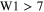 ${\rm{W}}1\gt 7$