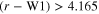$(r-{\rm{W}}1)\gt 4.165$