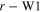 $r-{\rm{W}}1$