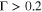 ${\rm{\Gamma }}\gt 0.2$