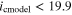 ${i}_{\mathrm{cmodel}}\lt 19.9$