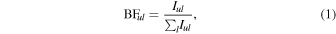 Equation (1)