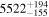 ${5522}_{-155}^{+194}$