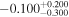 $-{0.100}_{-0.300}^{+0.200}$