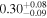 ${0.30}_{-0.09}^{+0.08}$