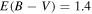 $E(B-V)=1.4$