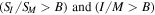 $({S}_{I}/{S}_{M}\gt B){\rm{and}}\,(I/M\gt B)$