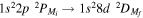 $1{s}^{2}2p{}^{2}{P}_{{M}_{i}}\to 1{s}^{2}8d{}^{2}{D}_{{M}_{f}}$