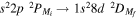 ${s}^{2}2p{}^{2}{P}_{{M}_{i}}\to 1{s}^{2}8d{}^{2}{D}_{{M}_{f}}$