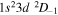 $1{s}^{2}3d{}^{2}{D}_{-1}$