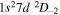 $1{s}^{2}7d{}^{2}{D}_{-2}$