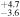 ${}_{-3.6}^{+4.7}$
