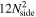 $12{N}_{\mathrm{side}}^{2}$