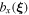 ${b}_{x}({\boldsymbol{\xi }})$