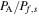 ${P}_{{\rm{A}}}/{P}_{f,s}$