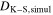 ${D}_{{\rm{K}}\mbox{--}{\rm{S}},\mathrm{simul}}$