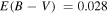 $E(B-V)\,=0.028$