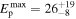 ${E}_{{\rm{p}}}^{\max }={26}_{-8}^{+19}$