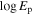$\mathrm{log}{E}_{{\rm{p}}}$