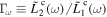 ${{\rm{\Gamma }}}_{\omega }\equiv {\tilde{L}}_{2}^{{\rm{c}}}(\omega )/{\tilde{L}}_{1}^{{\rm{c}}}(\omega )$