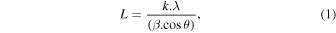 Equation (1)