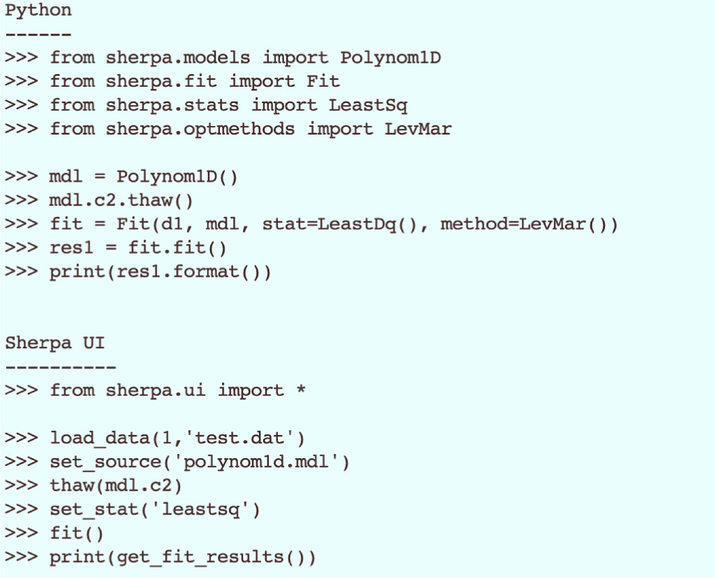Sherpa: An Open-source Python Fitting Package - IOPscience