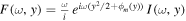 $F(\omega ,y)=\frac{\omega }{i}\,{e}^{i\omega ({y}^{2}/2+{\phi }_{m}(y))}\,I(\omega ,y)$