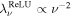 ${\lambda }_{\nu }^{\,\rm{ReLU}\,}\propto {\nu }^{-2}$