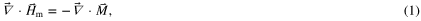 Equation (1)