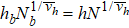 ${h}_{b}{N}_{b}^{1/\bar{{\nu }_{h}}}=h{N}^{1/\bar{{\nu }_{h}}}$