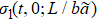 ${\sigma }_{1}(t,0;L/b\mathop{a}\limits^{\sim })$