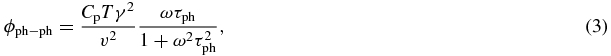 Equation (3)