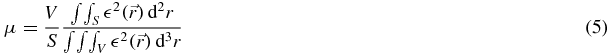 Equation (5)