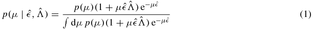 Equation (1)