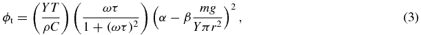 Equation (3)