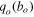 ${{q}_{o}}({{b}_{o}})$