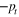 $-{{p}_{t}}$