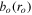 ${{b}_{o}}({{r}_{o}})$