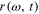 $r(\omega ,t)$