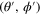 $(\theta ^{\prime} ,\phi ^{\prime} )$