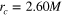 ${{r}_{c}}=2.60M$